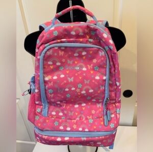 Bentgo Pink and Blue Rainbow & Butterflies Kids Backpack.